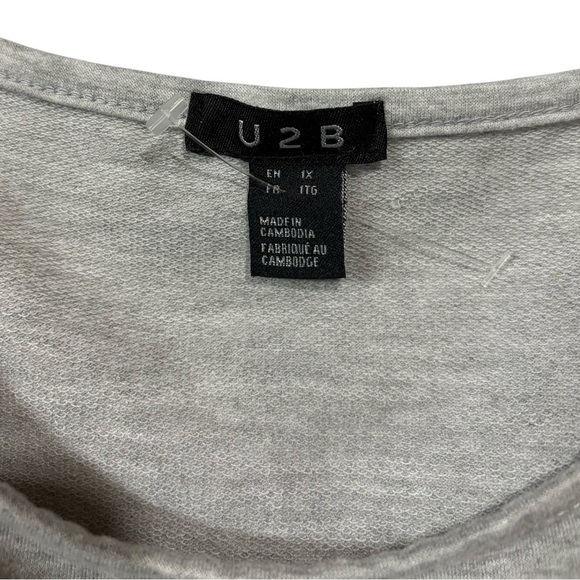 U2B, Plus Size Jumpsuit With Pockets, 1X, Gray - Picture 4 of 9